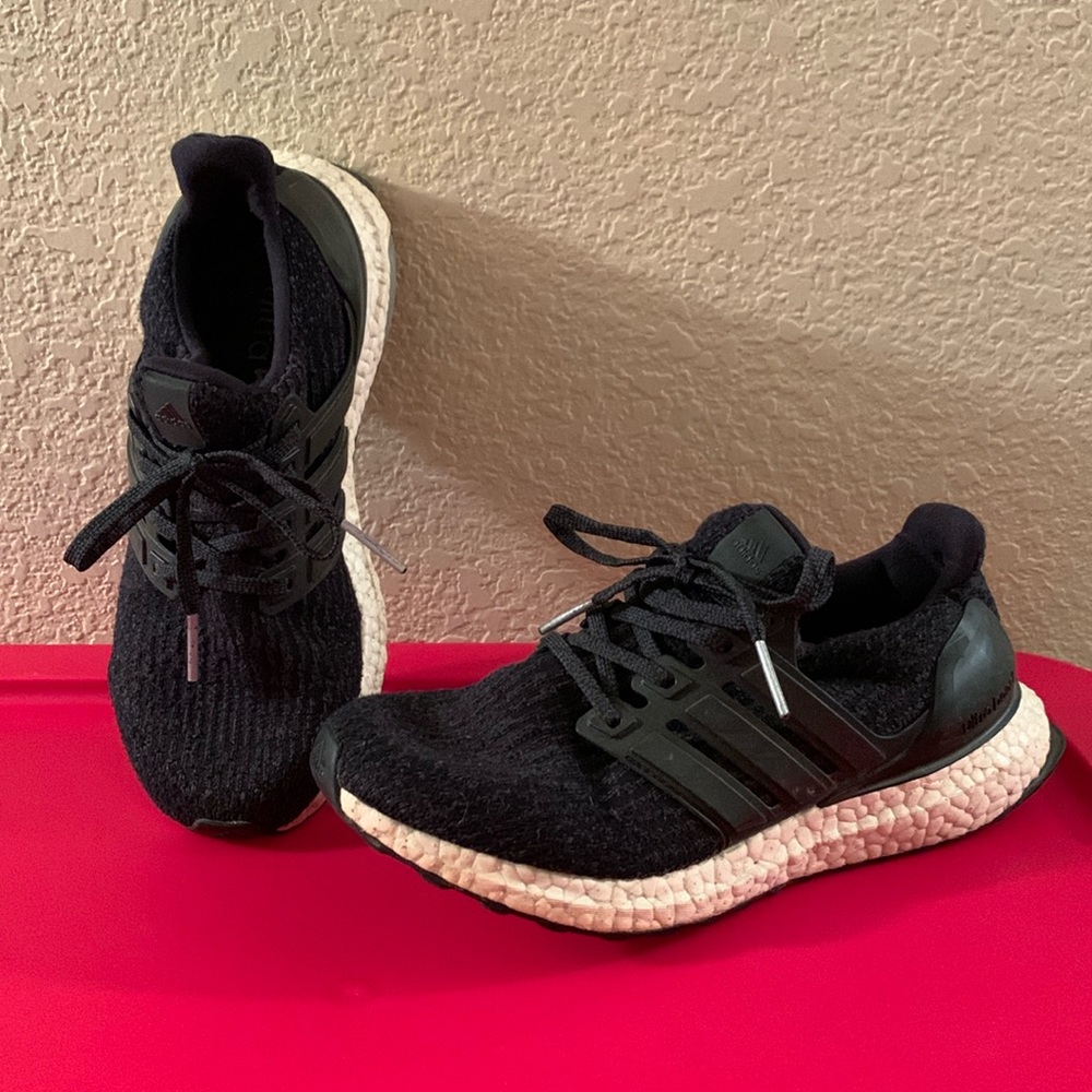 Adidas black ultra boost sneaker